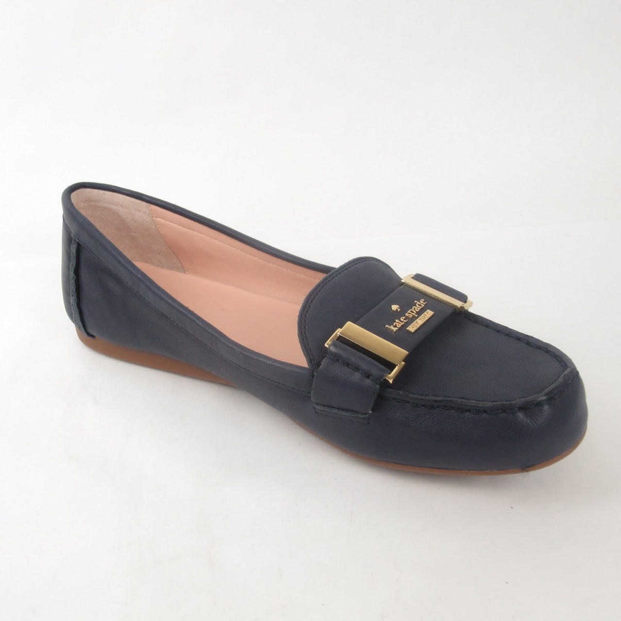 Kate Spade Blue Leather Loafers