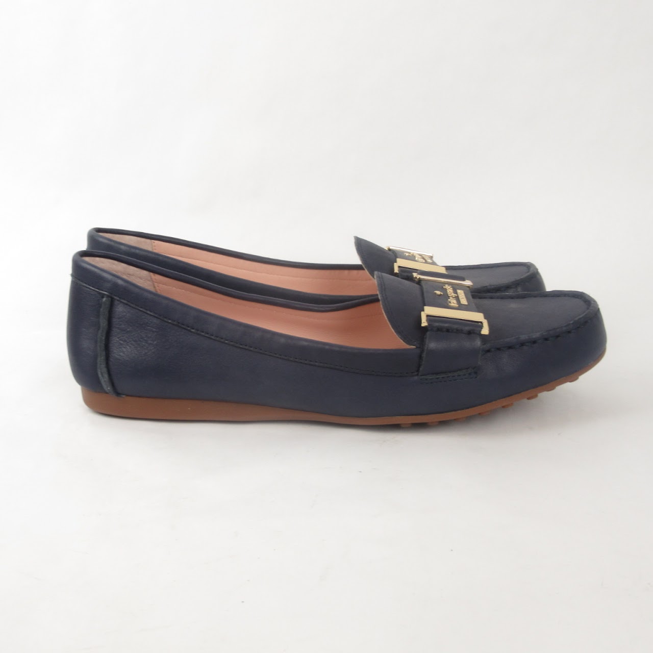 Kate Spade Blue Leather Loafers