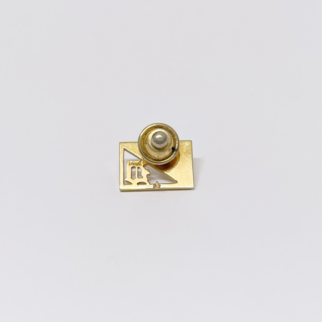 14K Gold & Pearl Tie Tack