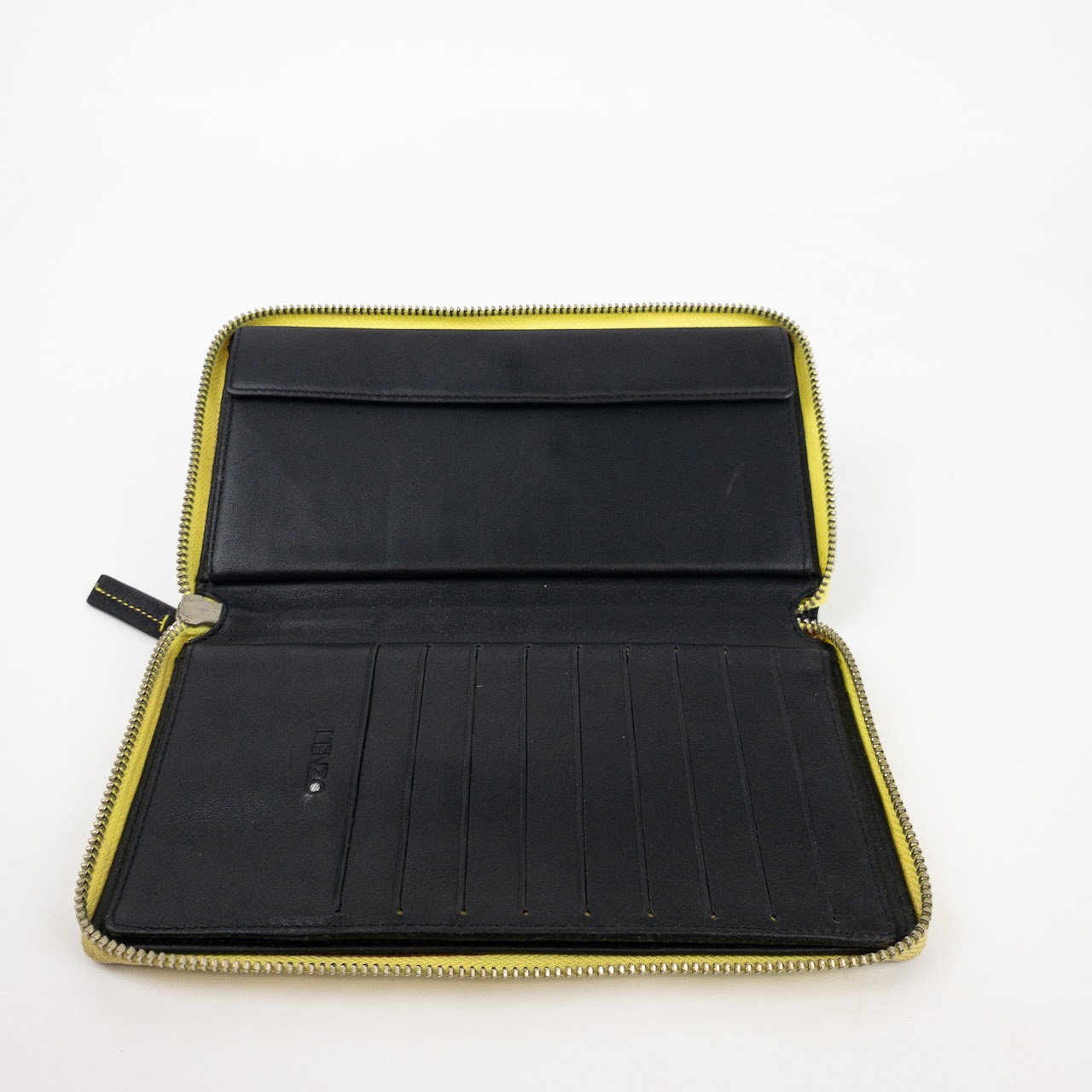 Kenzo Black & Neon Continental Wallet