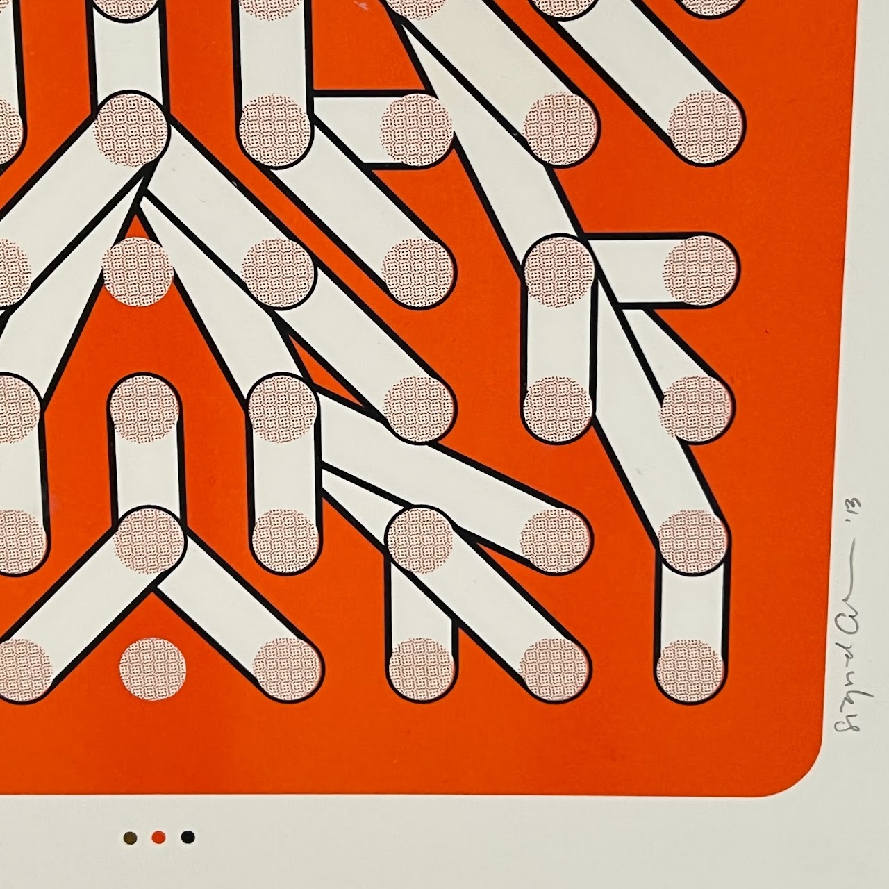 Sigrid Calon '115' Signed Op Art Print