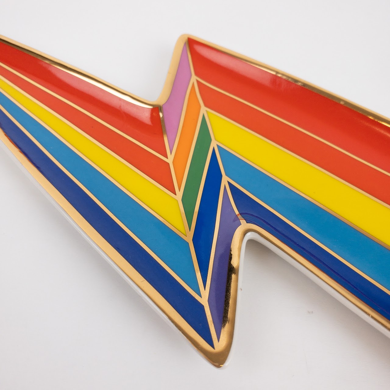 Jonathan Adler Rainbow Lightning Trinket Tray