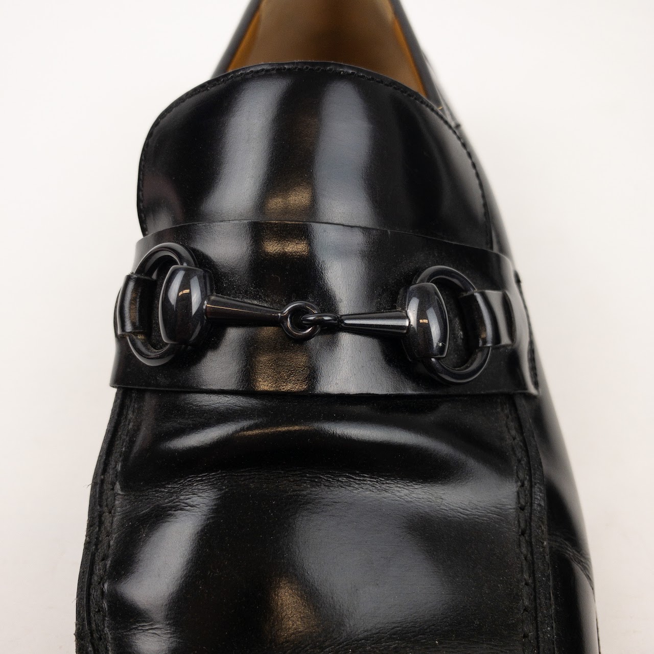 Gucci Polished Leather Loafers