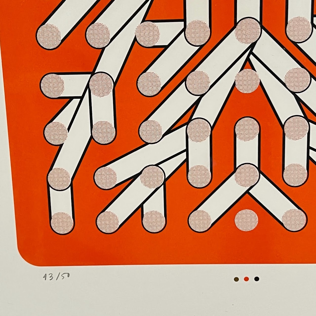 Sigrid Calon '115' Signed Op Art Print