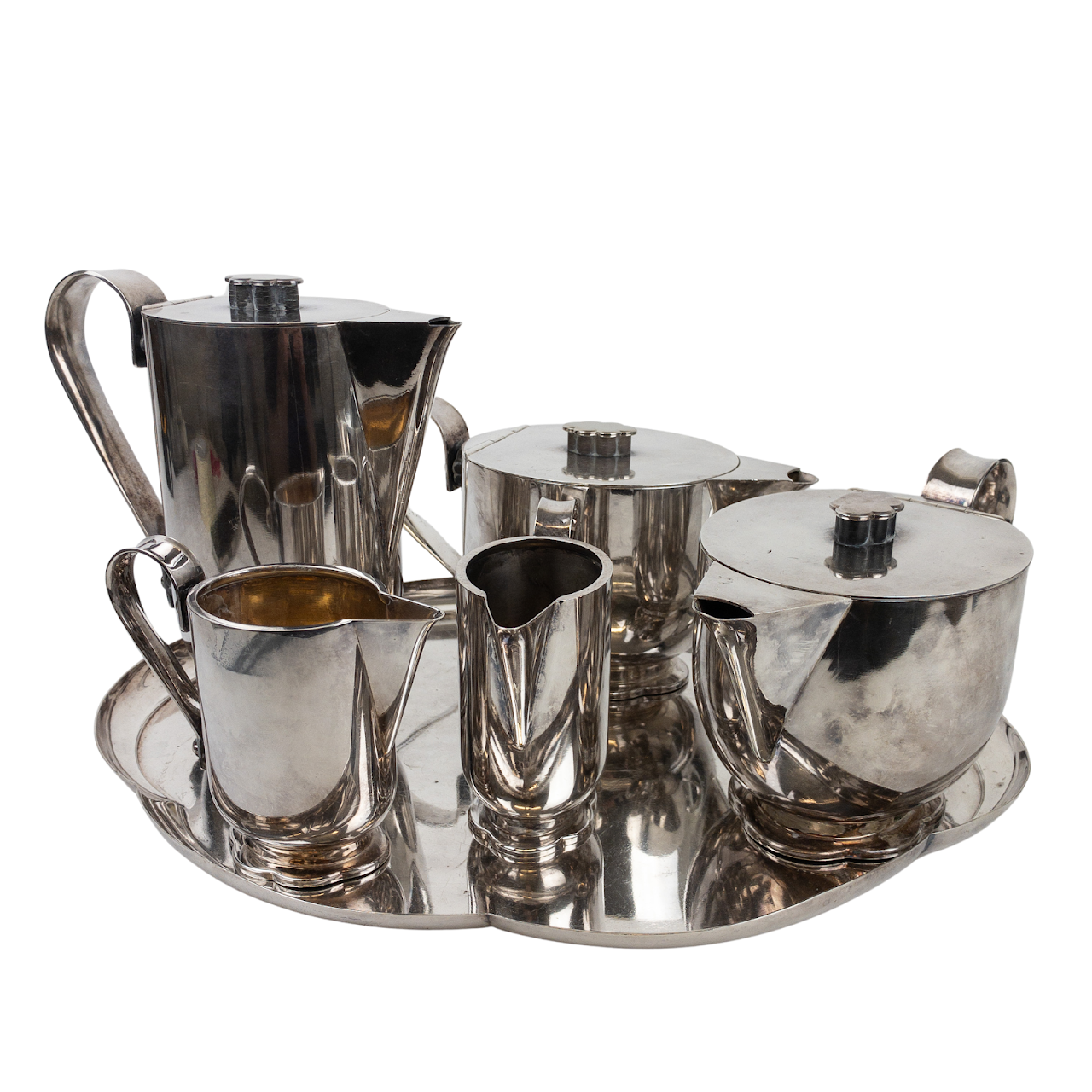 Wellner Silver Plated Bauhaus Coffee & Tea Service