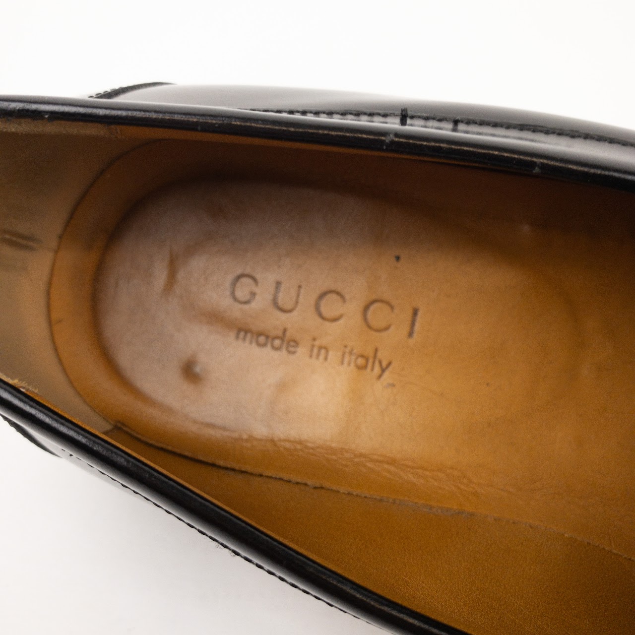 Gucci Polished Leather Loafers