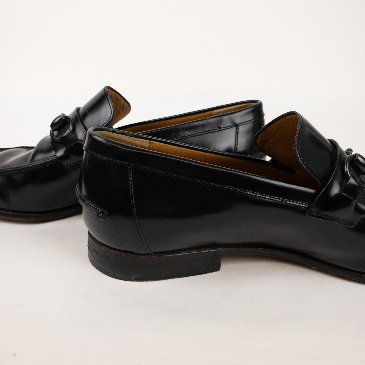 Gucci Polished Leather Loafers