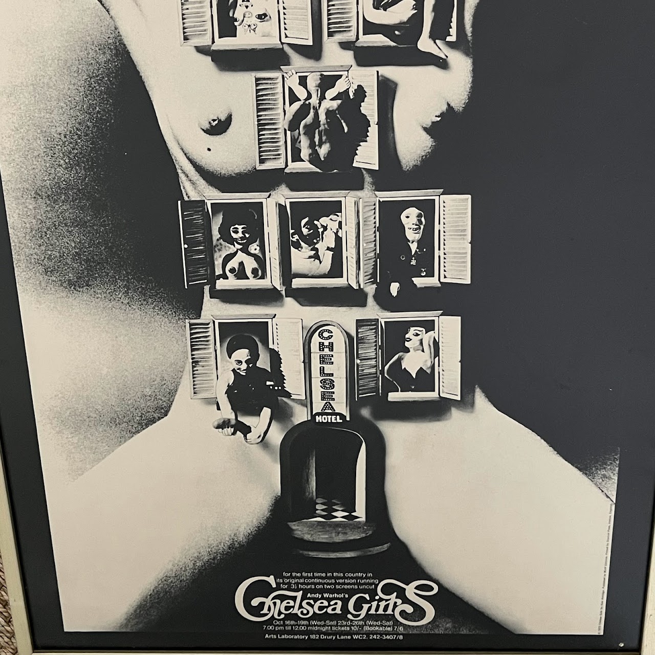 Andy Warhol's 'Chelsea Girls' Alan Aldridge 1970 Movie Poster