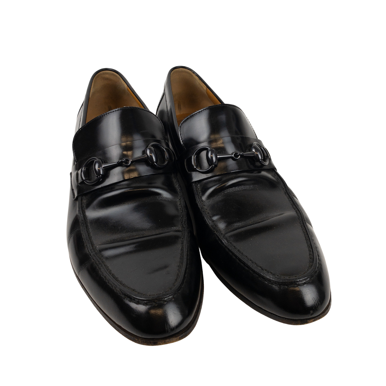 Gucci Polished Leather Loafers