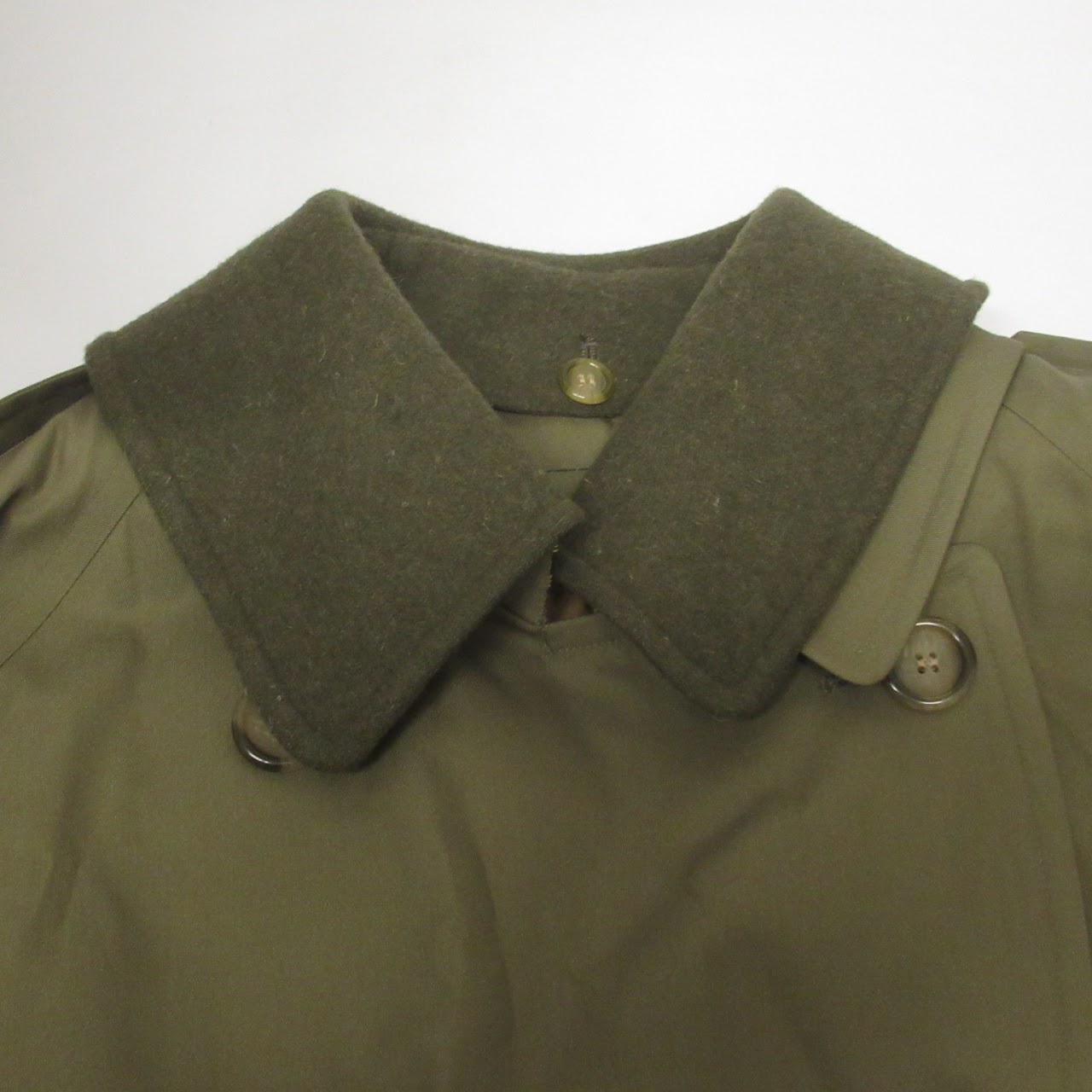 Burberry's Trench 32 Olive Lined Weatherproof Longcoat