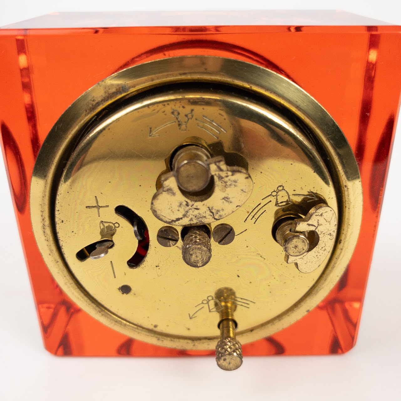 Dunhall Reveille Vintage Lucite Alarm Clock