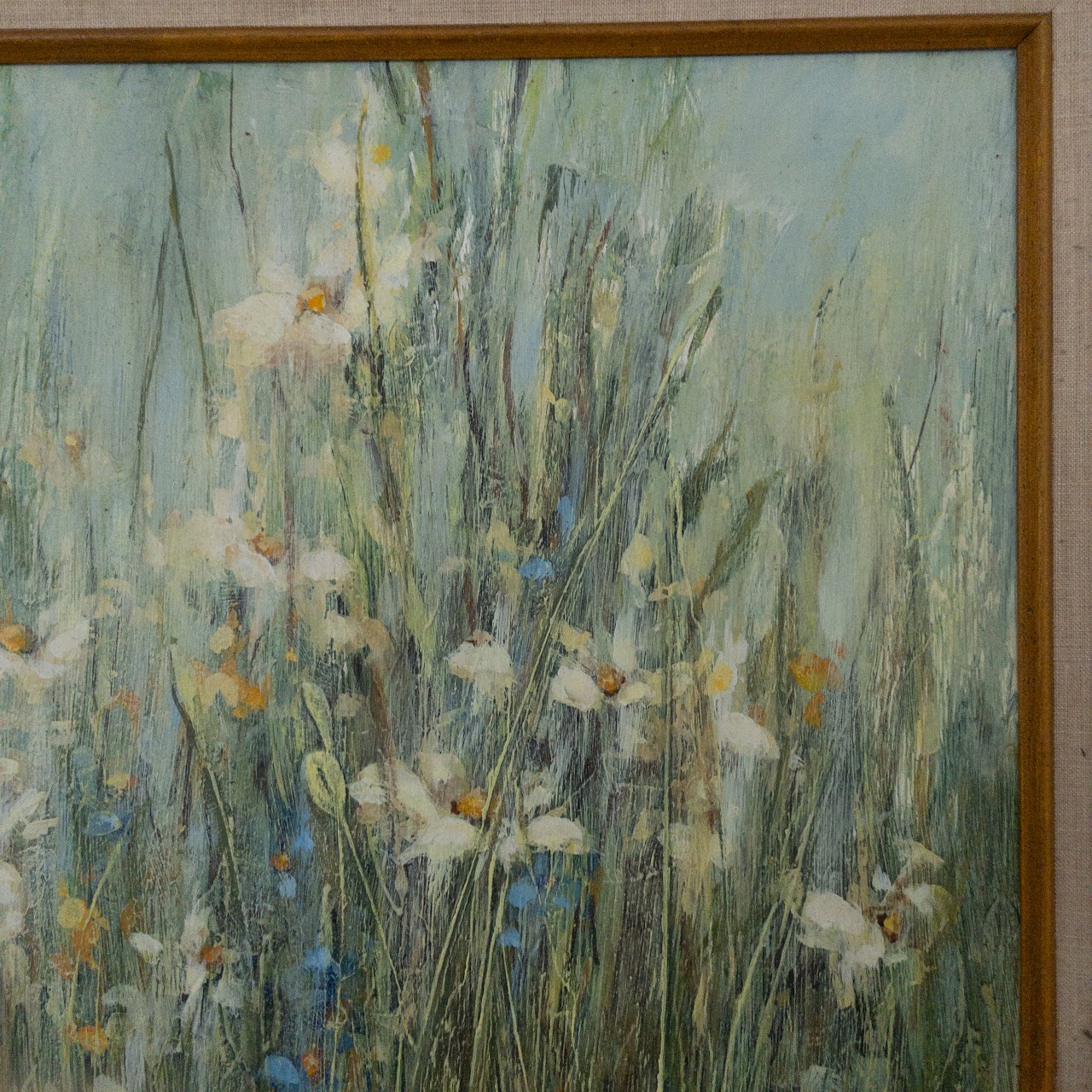 Fran Scully Wildflowers Oil Painting