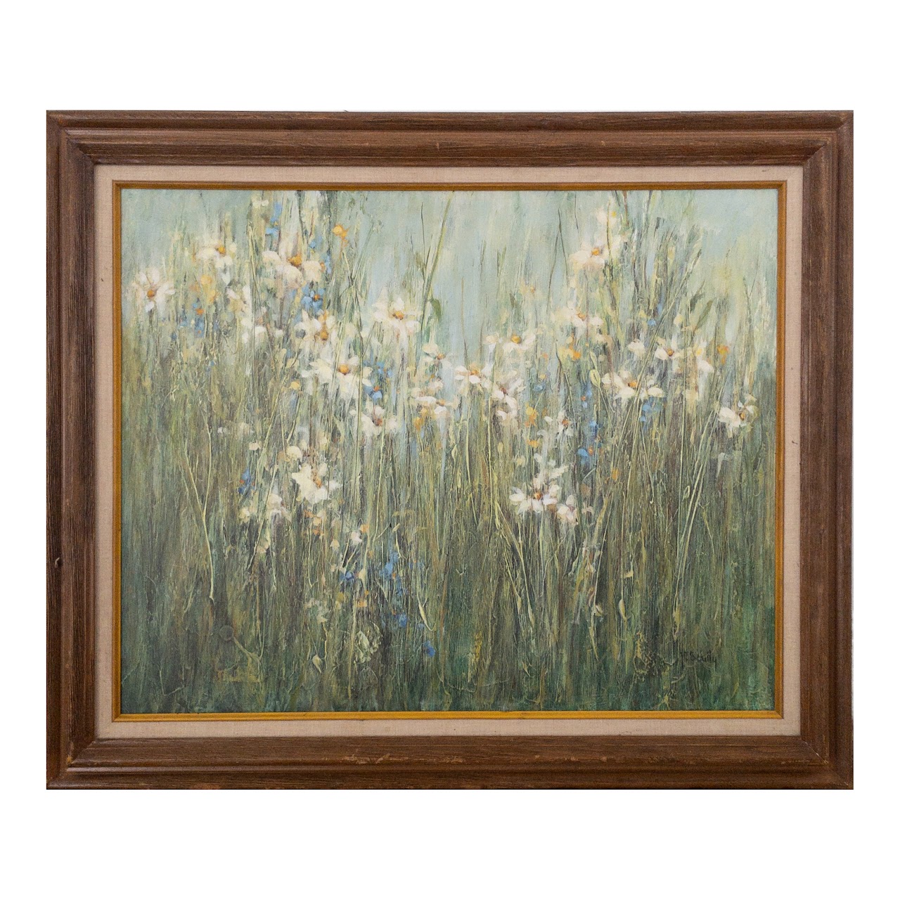 Fran Scully Wildflowers Oil Painting