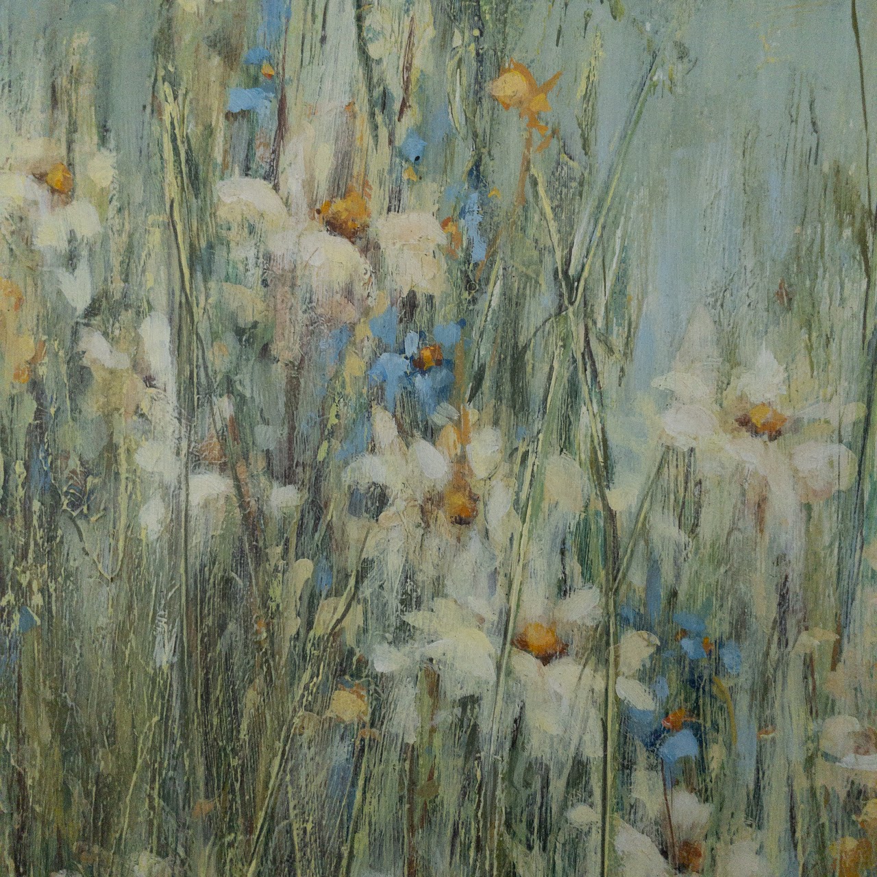 Fran Scully Wildflowers Oil Painting