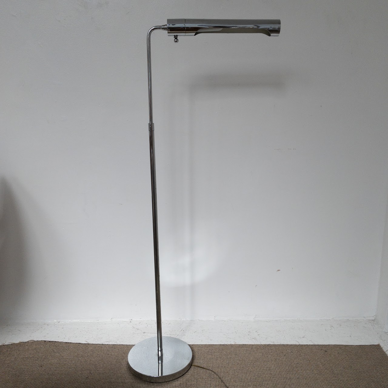 Chrome Bent Neck Floor Lamp