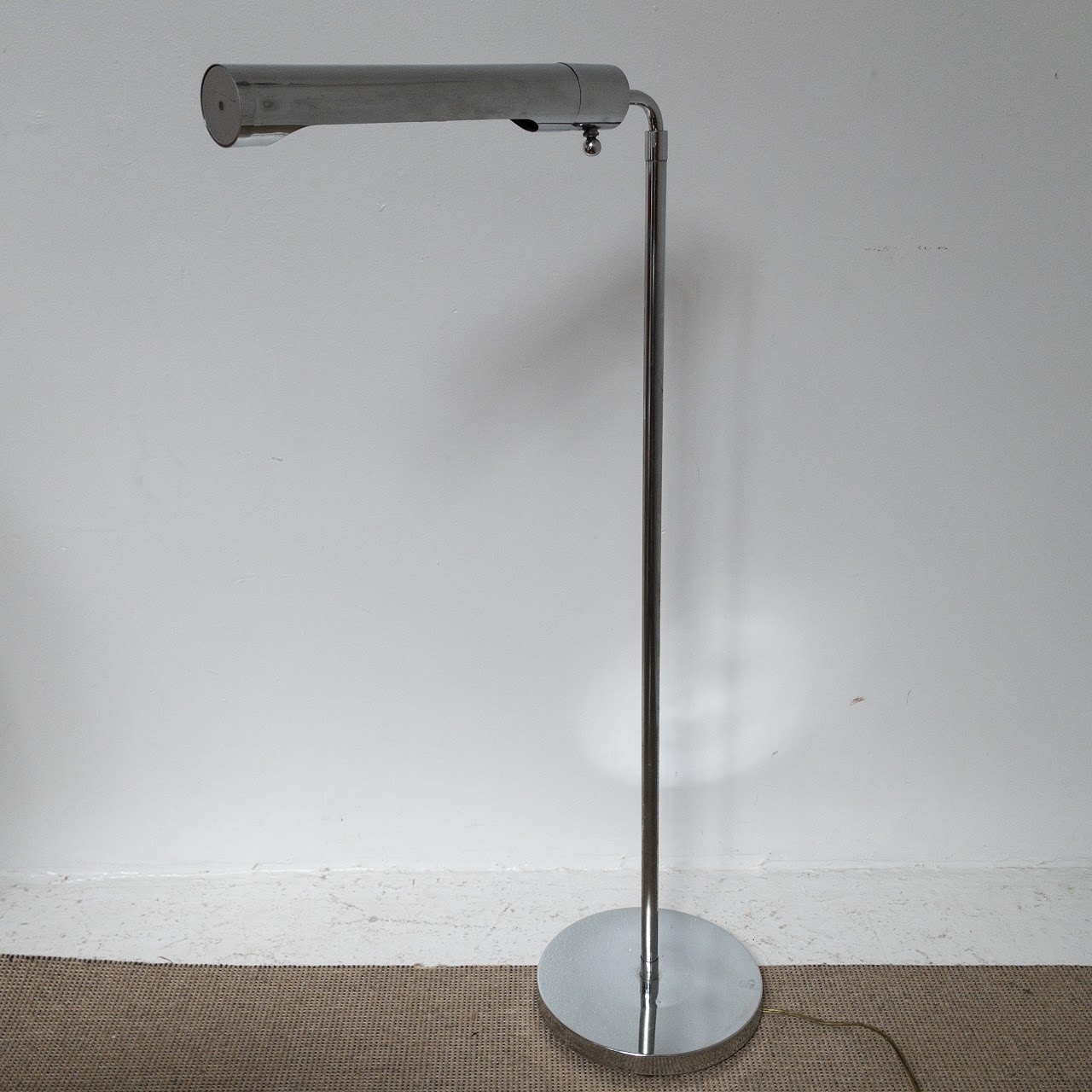 Chrome Bent Neck Floor Lamp