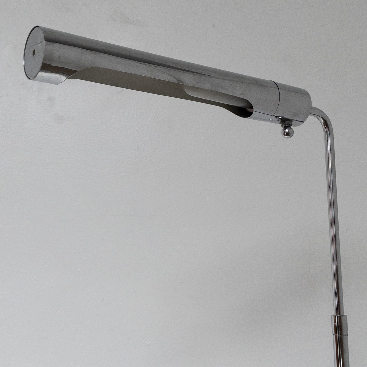 Chrome Bent Neck Floor Lamp