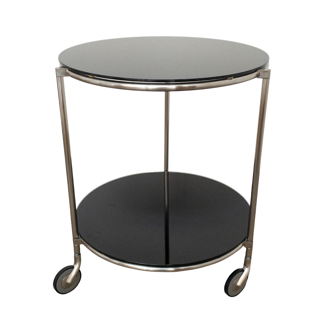 Chrome And Smoked Glass Accent Table 3901