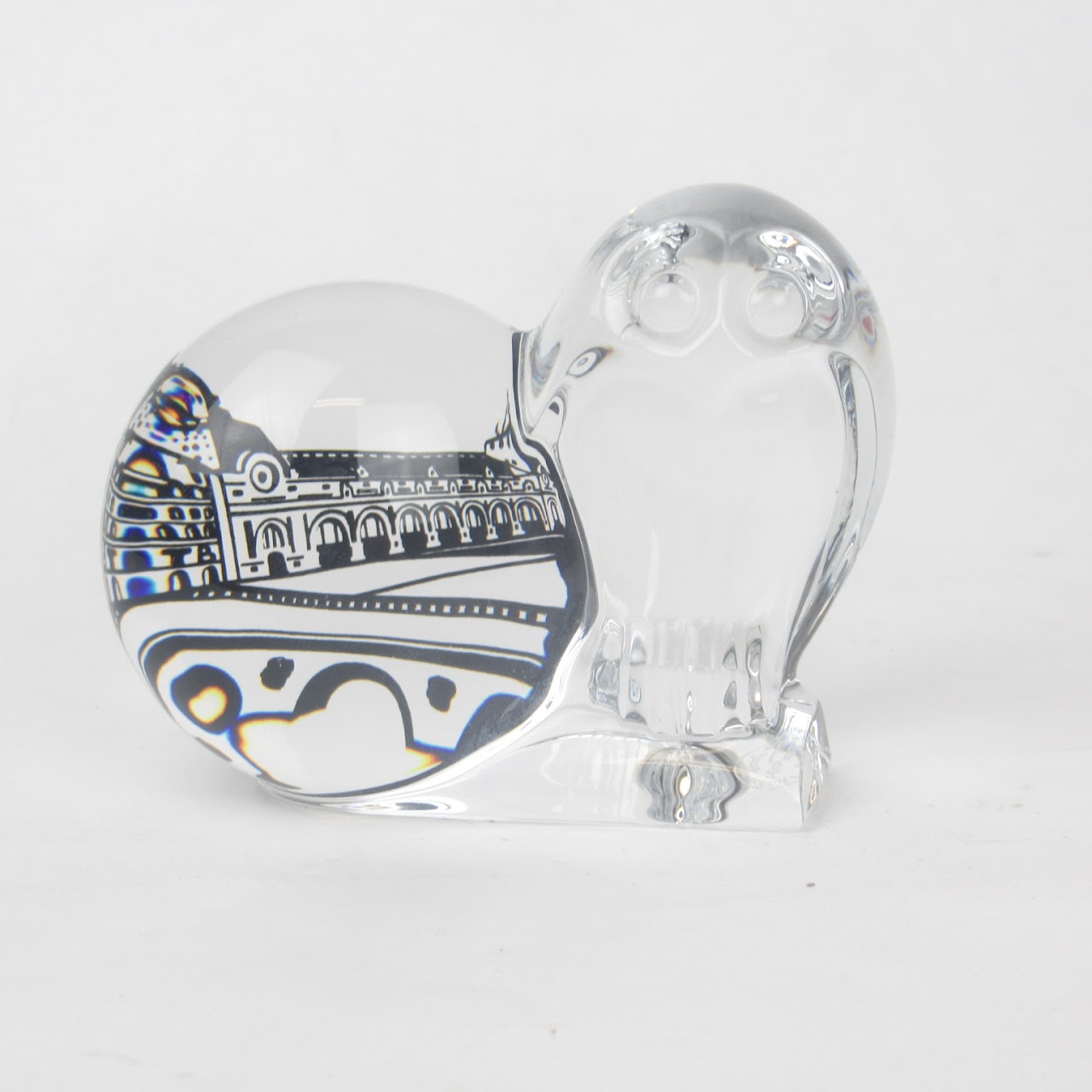 baccarat crystal owl figurine