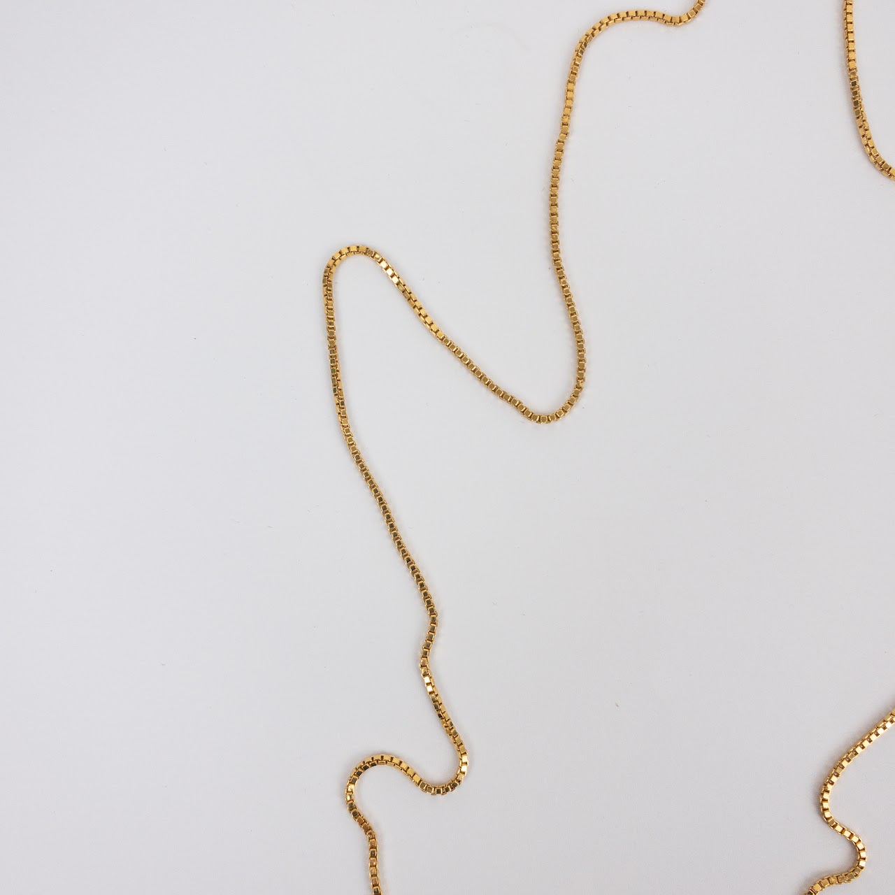 18K Gold Box Link Chain