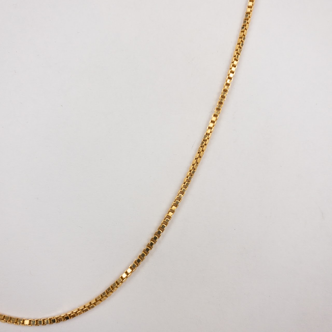 18K Gold Box Link Chain