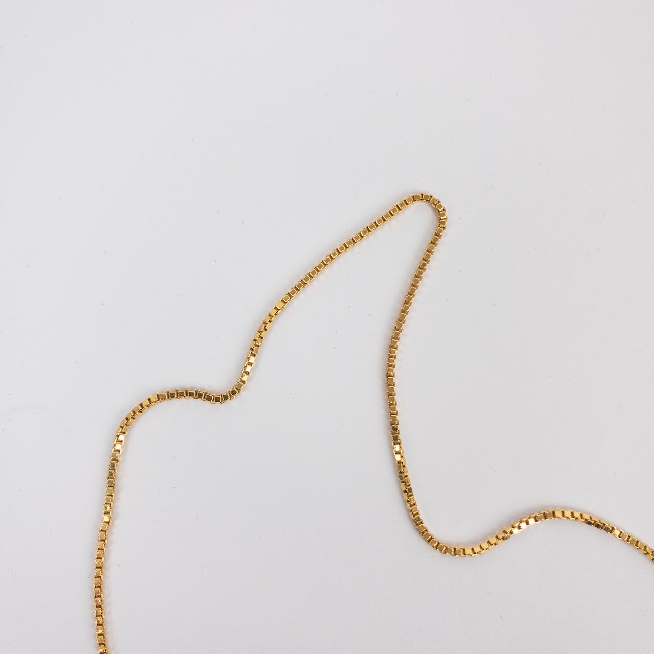 18K Gold Box Link Chain