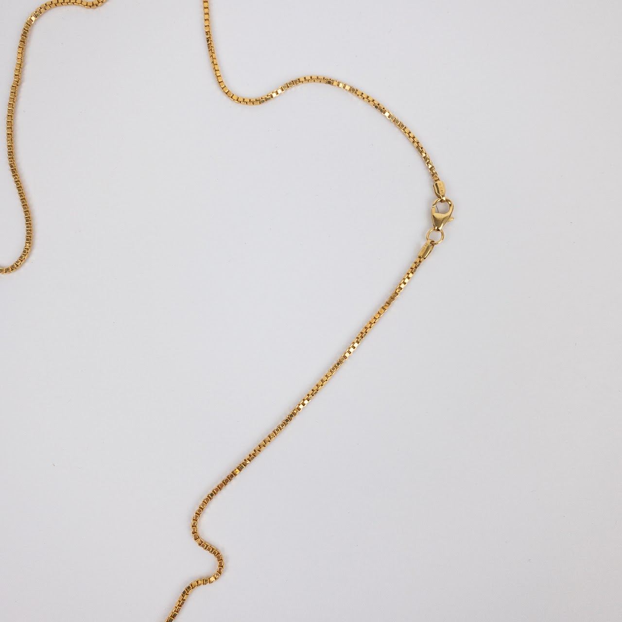 18K Gold Box Link Chain