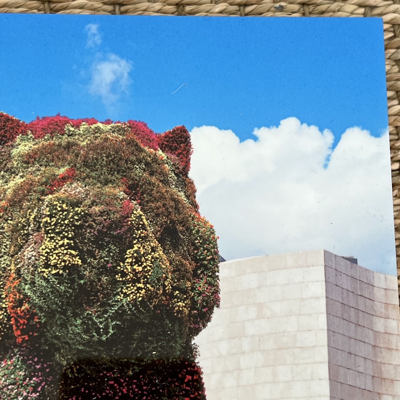 Guggenheim Bilbao Panoramic and Jeff Koons 'Puppy' Tako Photograph Block Pair