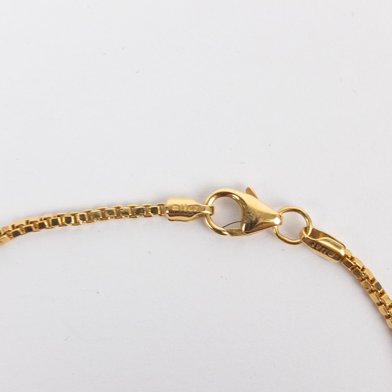 18K Gold Box Link Chain