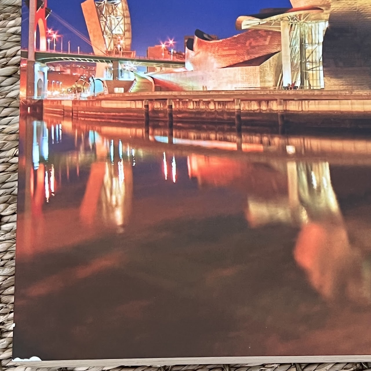 Guggenheim Bilbao Panoramic and Jeff Koons 'Puppy' Tako Photograph Block Pair