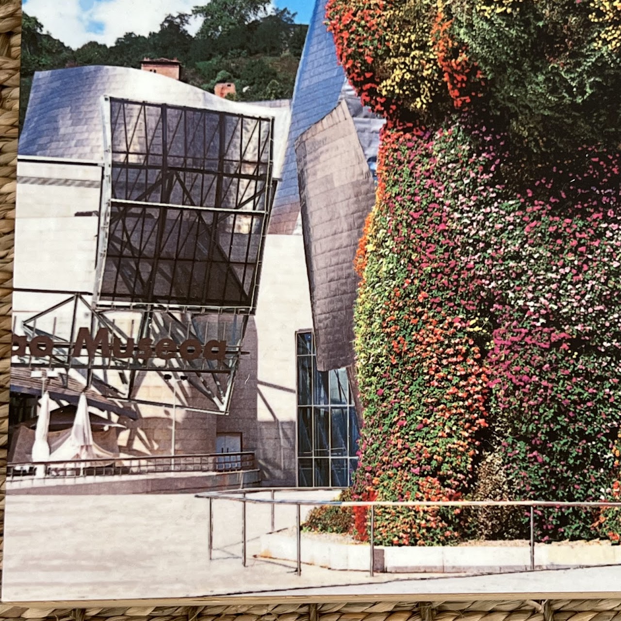 Guggenheim Bilbao Panoramic and Jeff Koons 'Puppy' Tako Photograph Block Pair