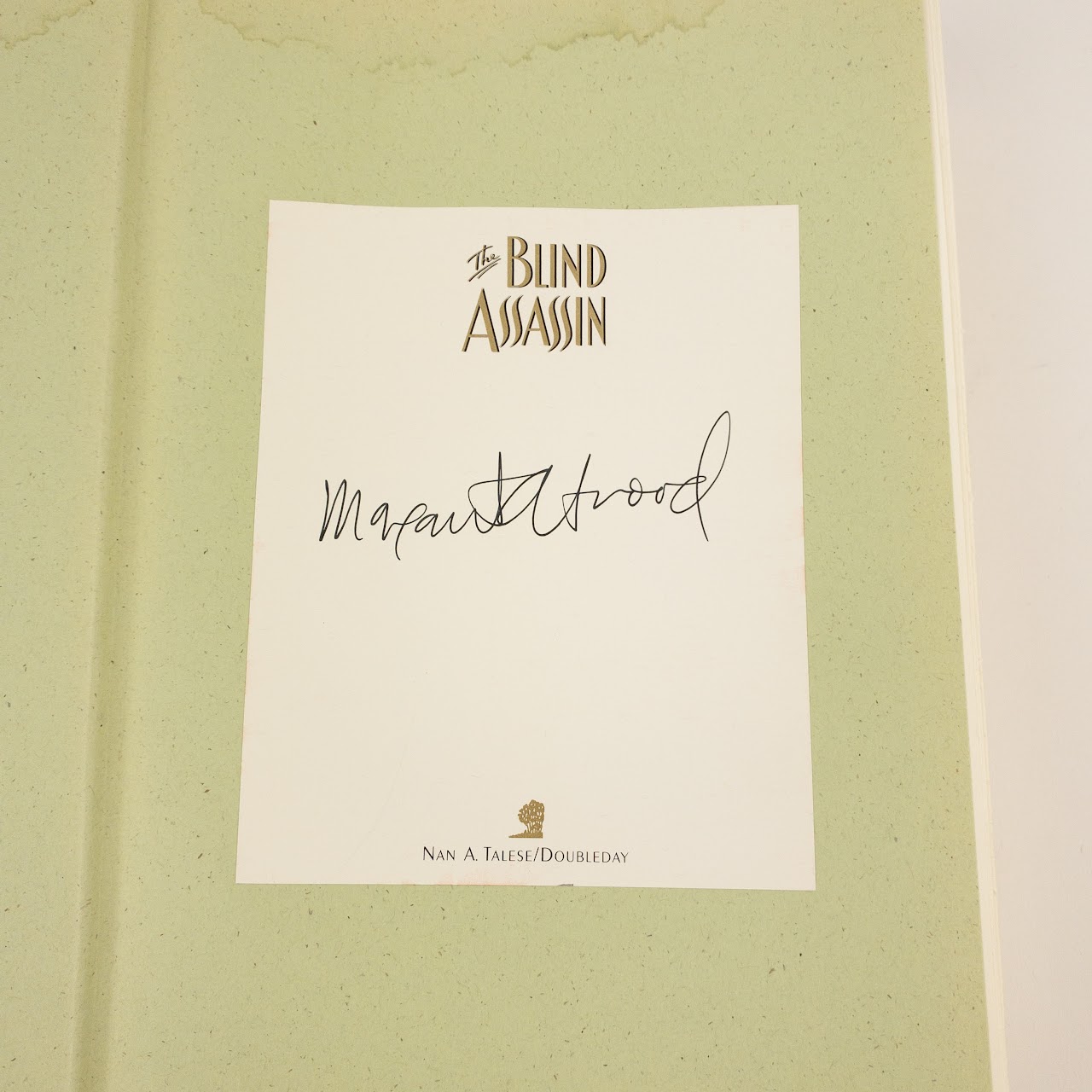 Margaret Atwood SIGNED 'The Blind Assassin' First U.S. Edition Book