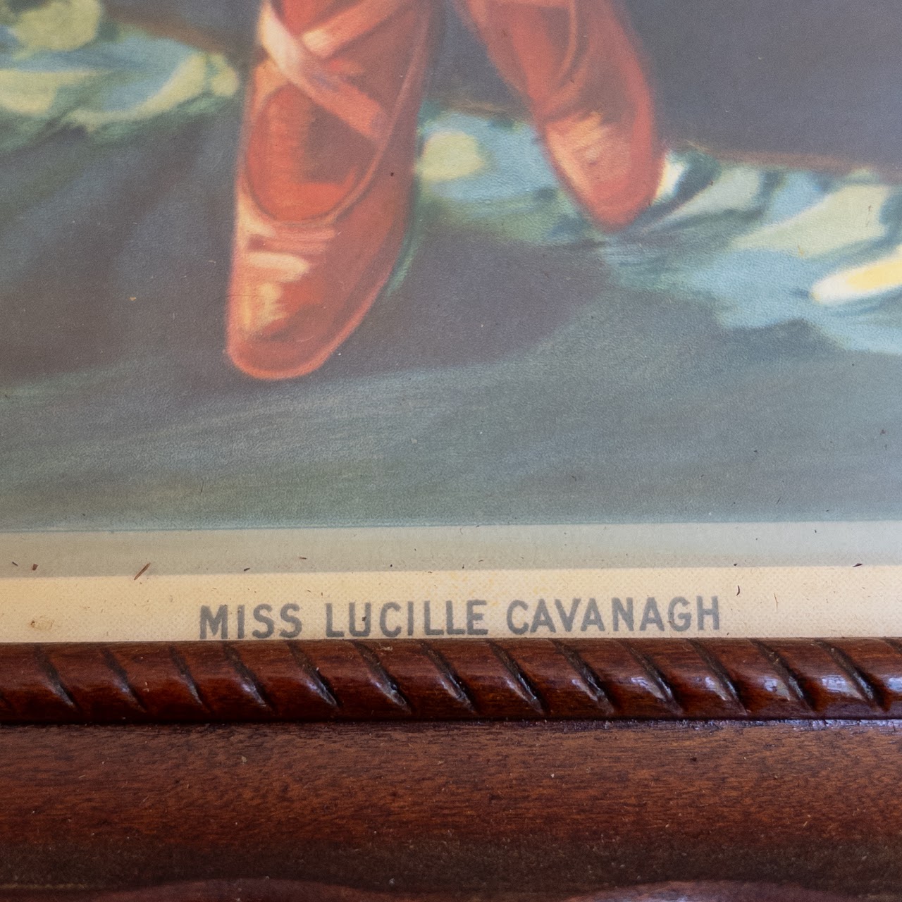 'Miss Lucille Cavanagh' Jazz Age 1918 Lithograph Periodical Plate