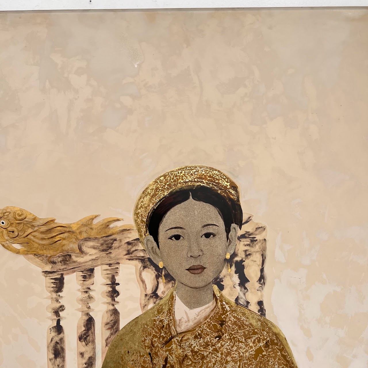 Bui Huu Hung Signed Vietnamese Lacquer Painting