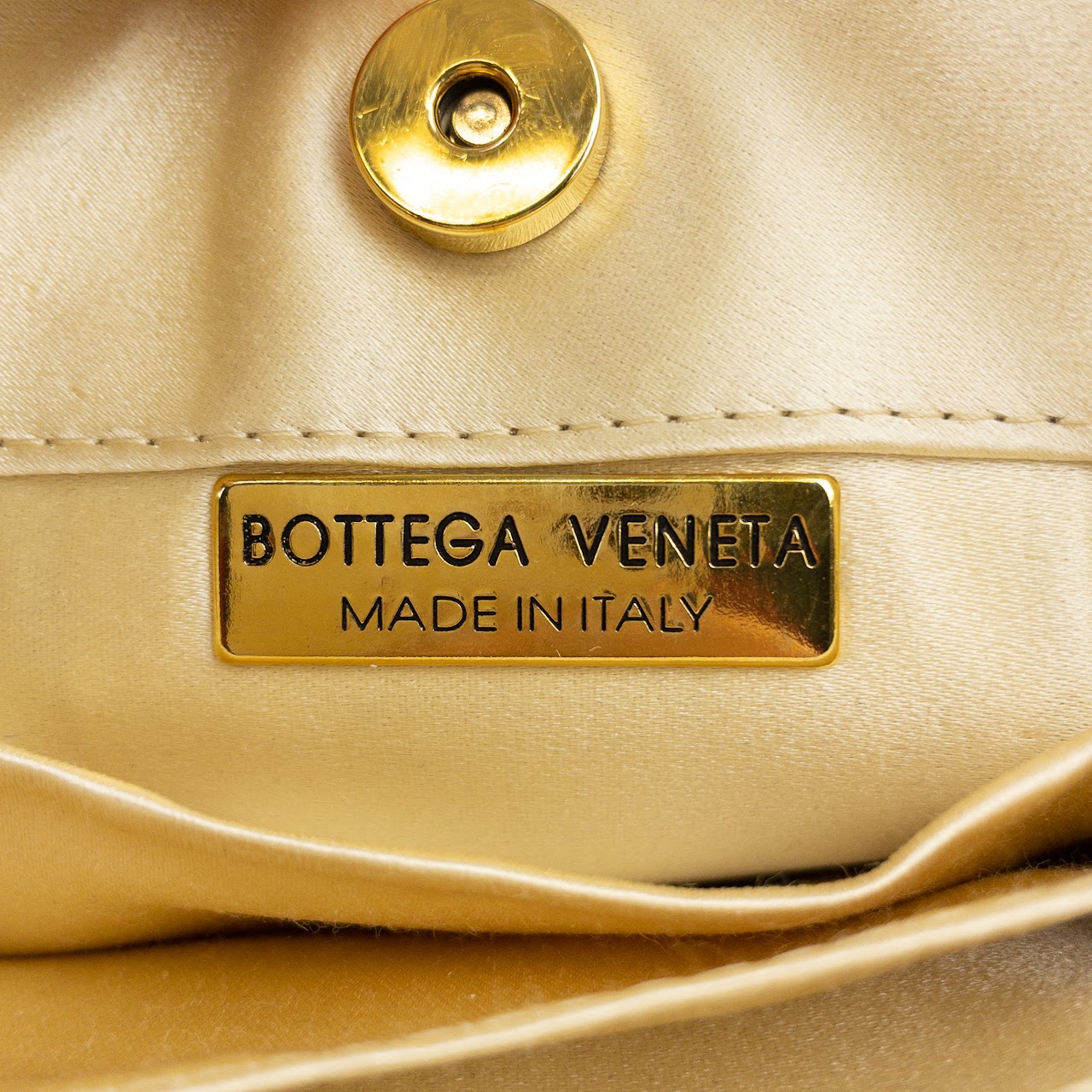 Bottega Veneta Satin Silk Evening Bag