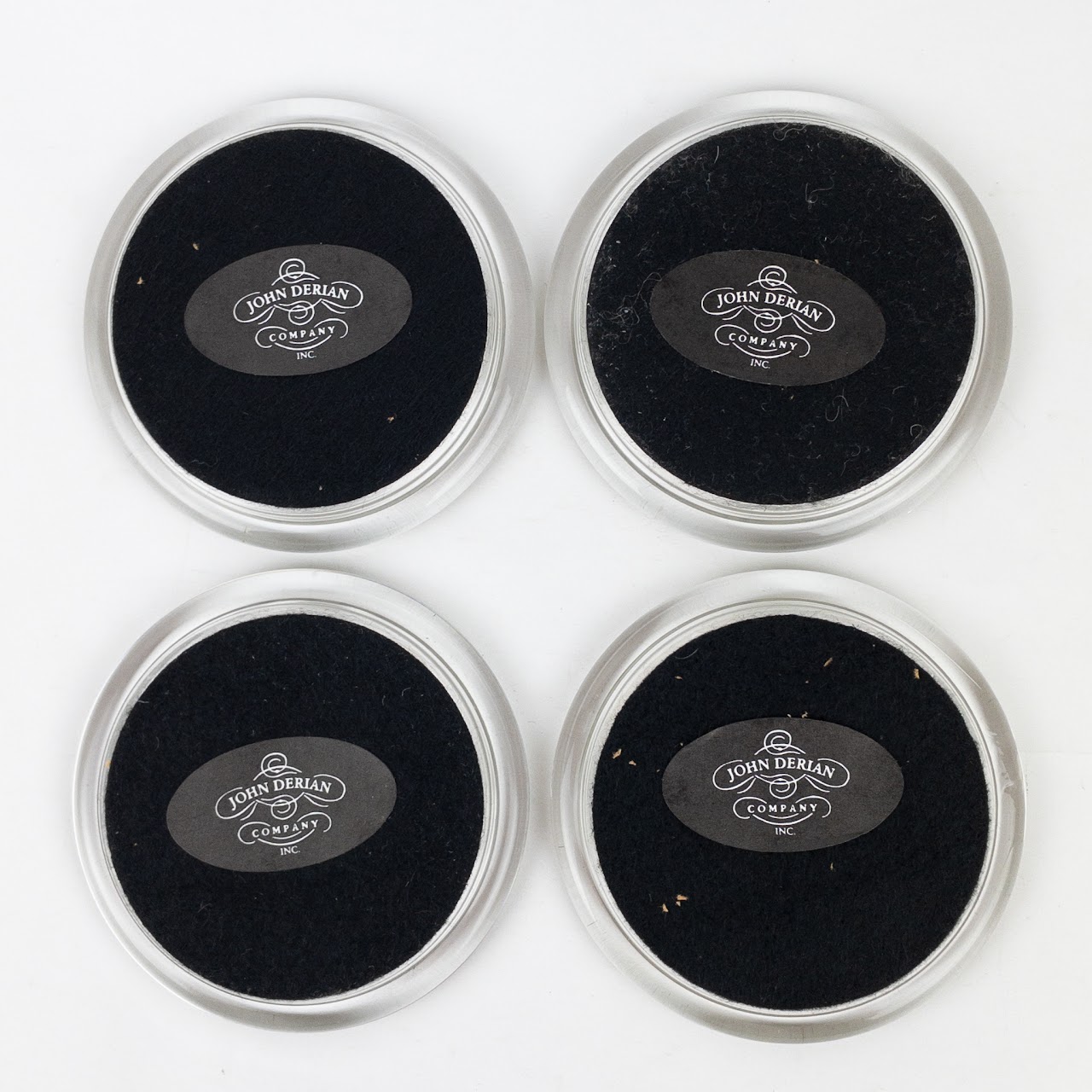 John Derian Set Of Four Glass Coasters