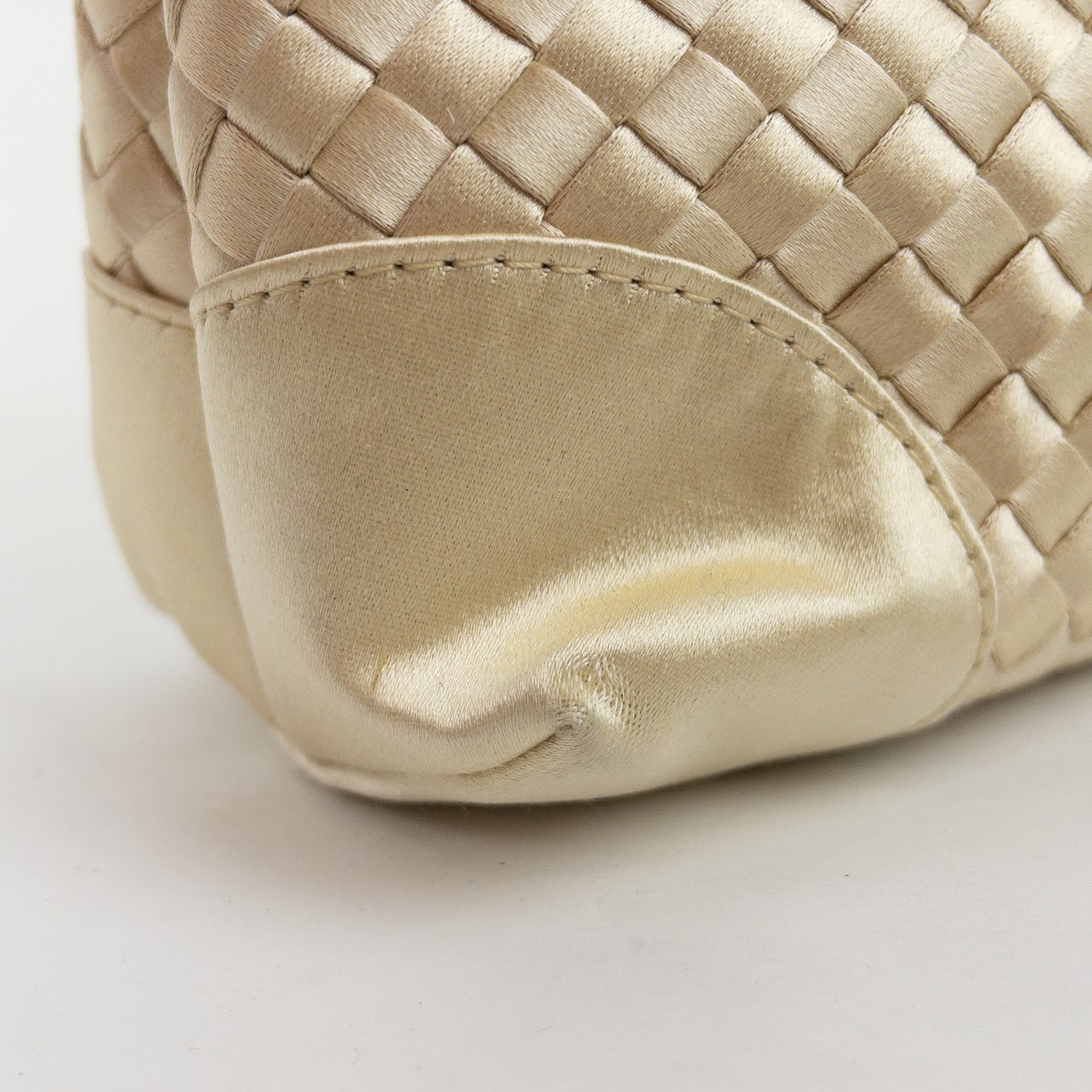 Bottega Veneta Satin Silk Evening Bag