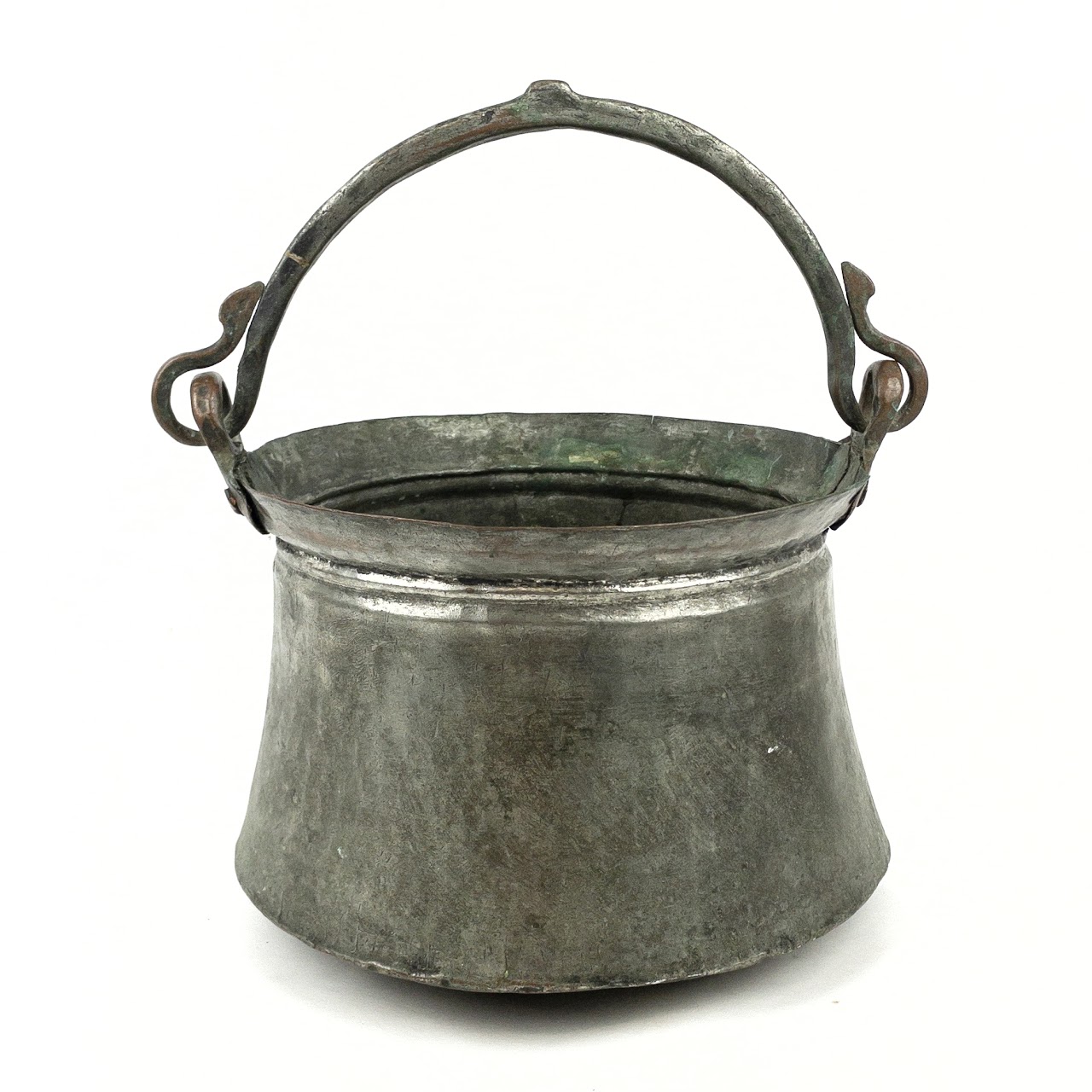 Tinned Copper Spitoon Shaped Bucket