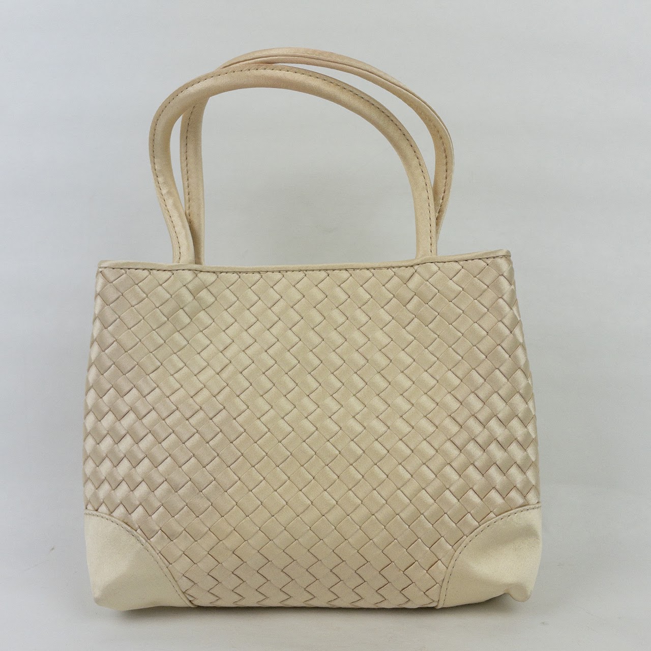 Bottega Veneta Satin Silk Evening Bag