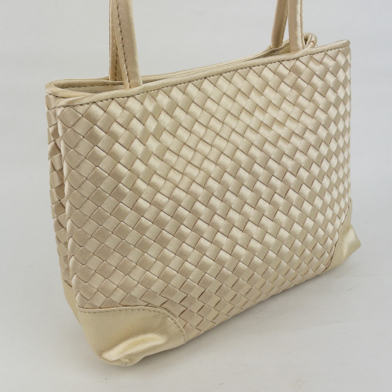 Bottega Veneta Satin Silk Evening Bag