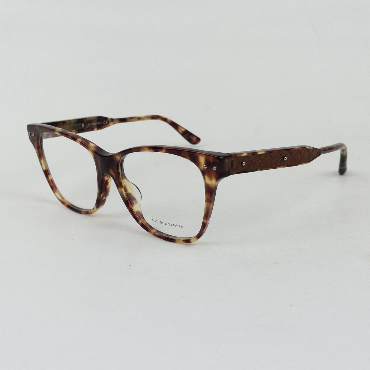 Bottega Veneta Faux Tortoise Shell Glasses