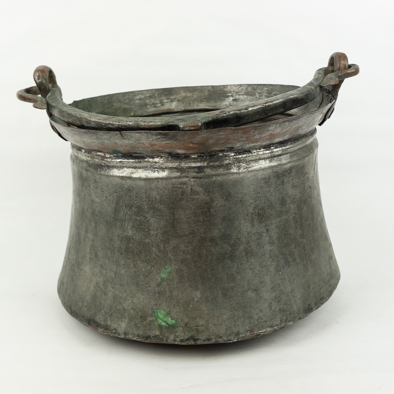 Tinned Copper Spitoon Shaped Bucket