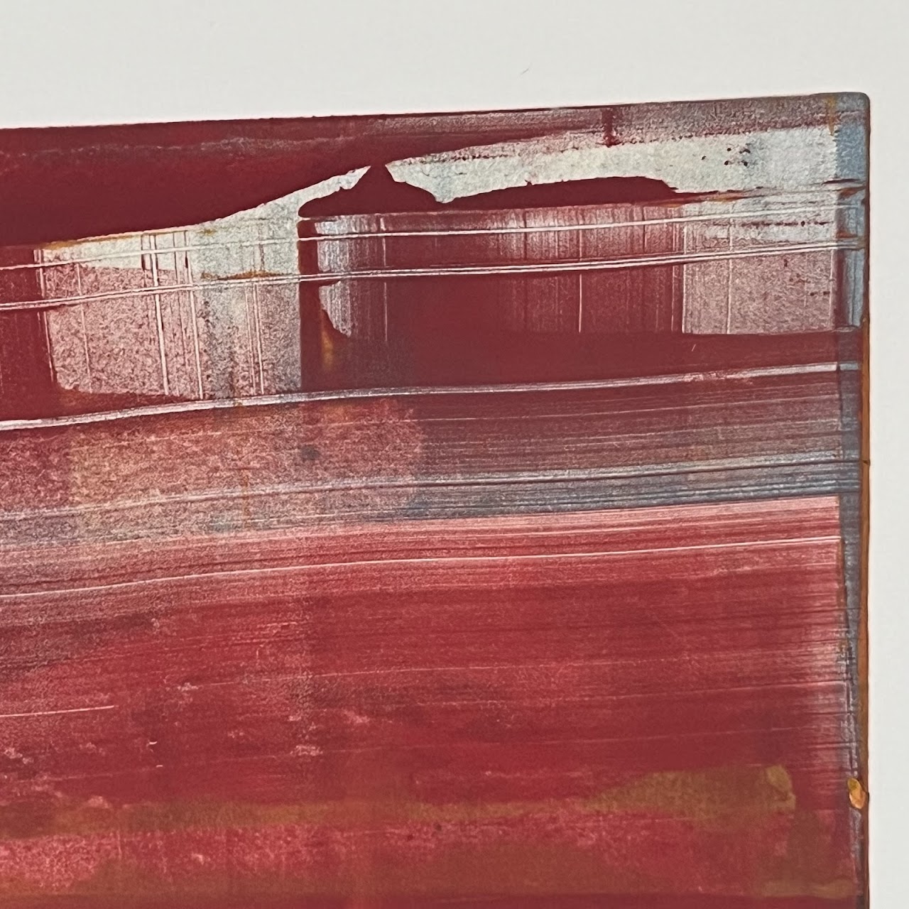 Anne Raymond 'Red Sea Series IV' Signed Contemporary Abstract Monotype