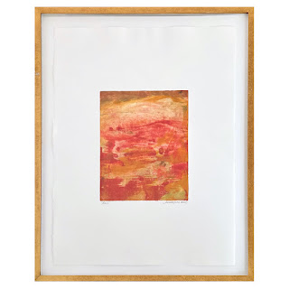 Anne Raymond 'Flow I' Signed Contemporary Abstract Monotype