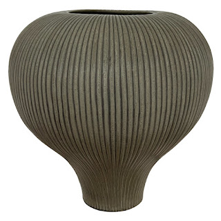 Jonathan Adler Pot Au Porter Large Ridged Ceramic Vase