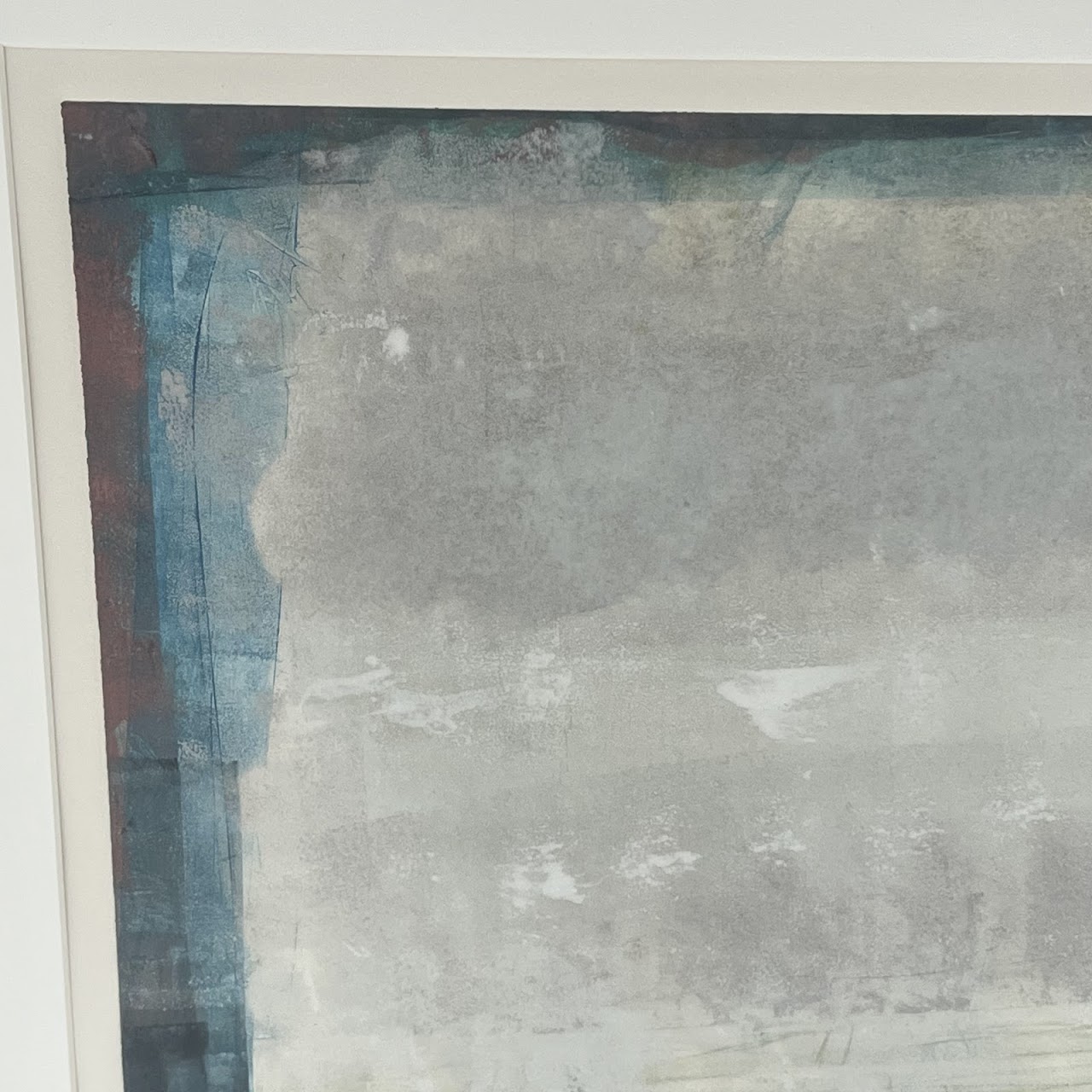 Anne Raymond 'January Encounter  VIII' Signed Contemporary Abstract Monotype