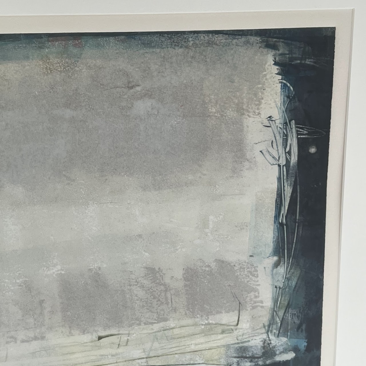 Anne Raymond 'January Encounter  VIII' Signed Contemporary Abstract Monotype