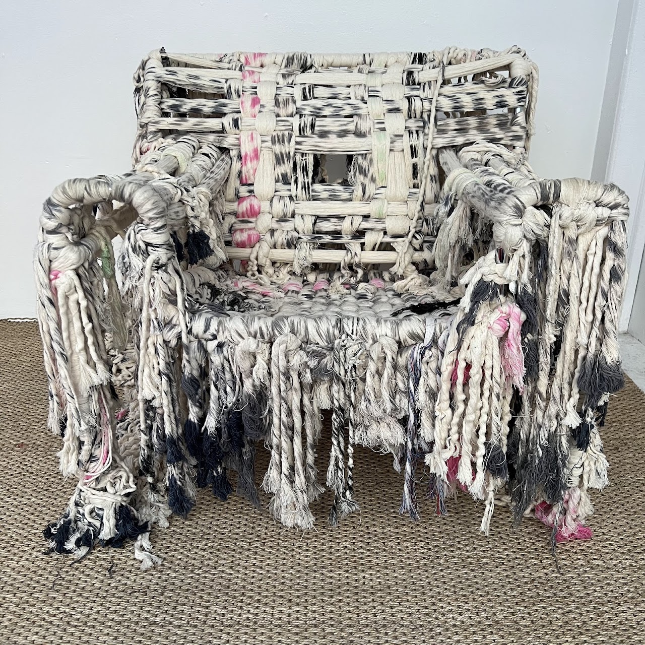 Lucy Dodd 'Lady Long Gone' Textile Art Chair