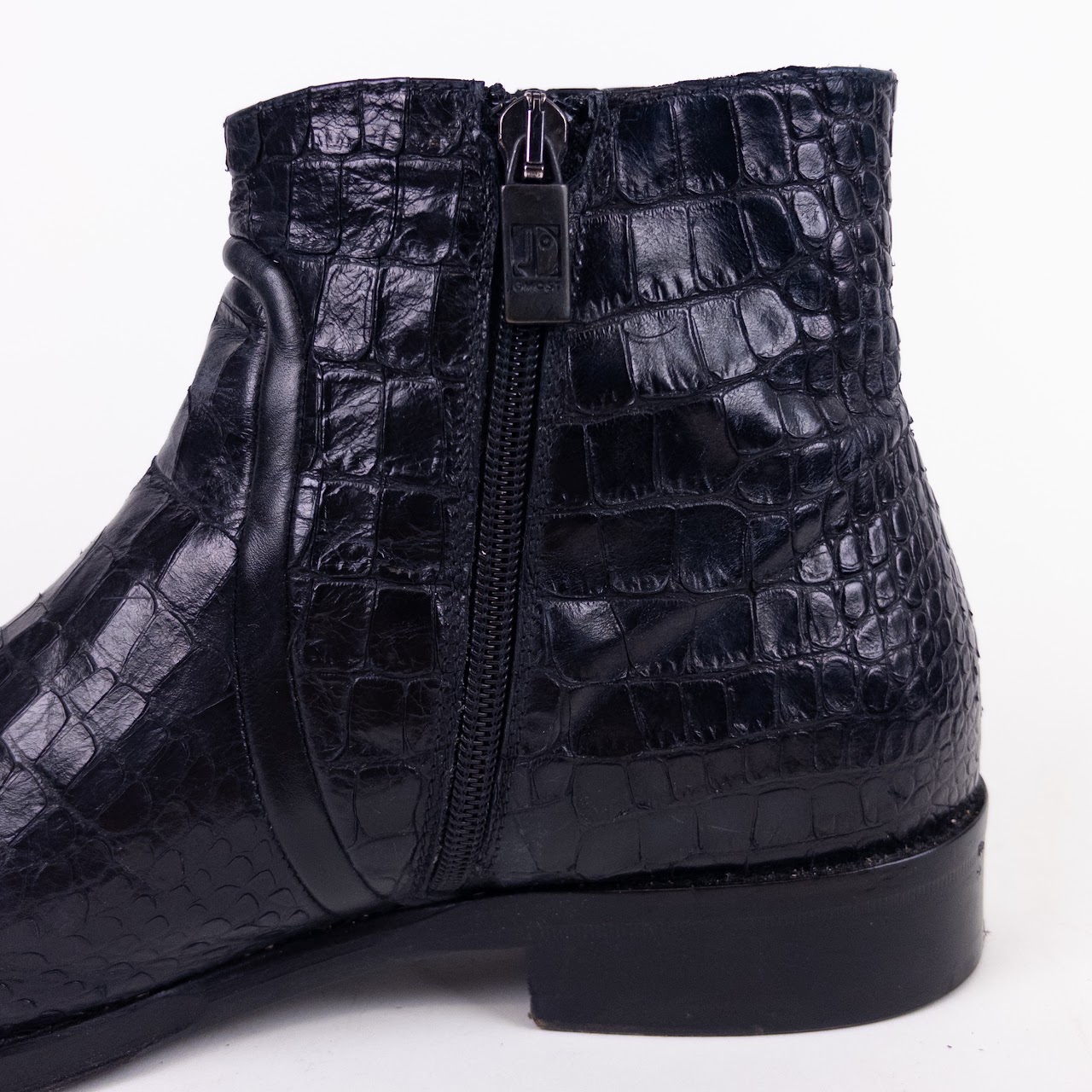 Jo Ghost Textured Calf Leather Boots