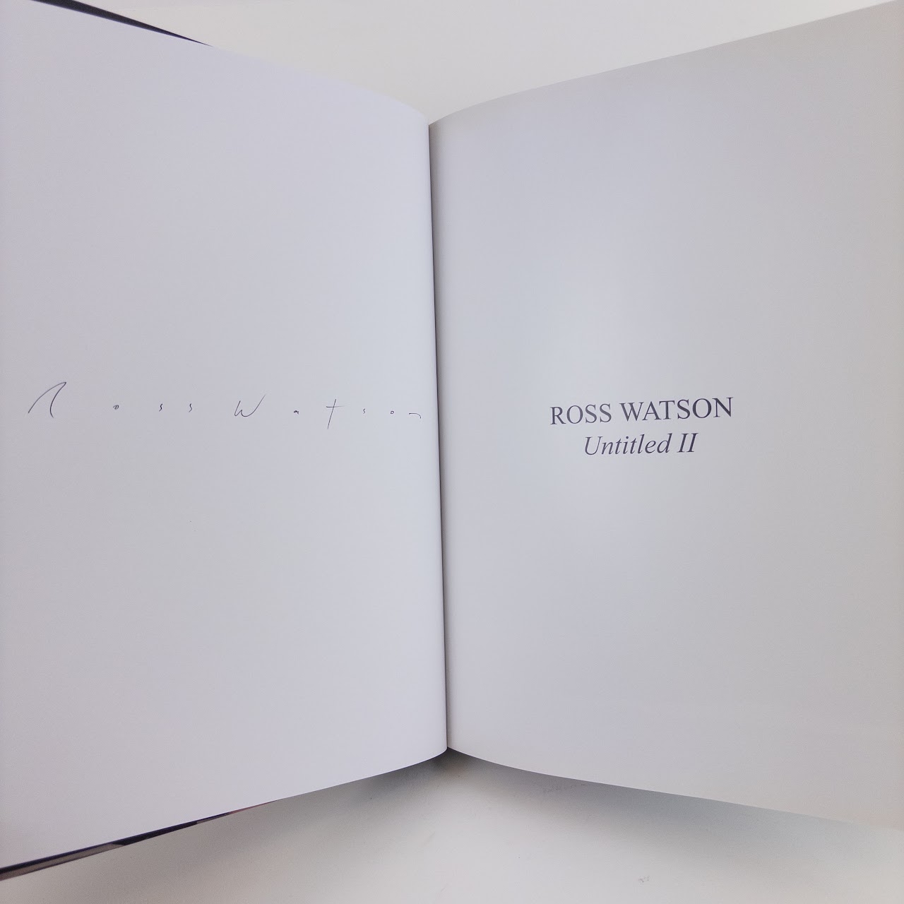 Ross Watson 'Untitled II' Catalog of  Photo Works